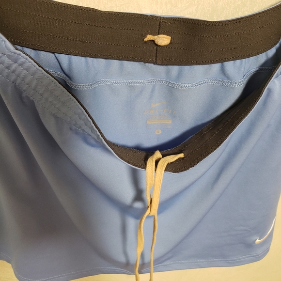 Nike Dri-Fit Blue White Mesh Athletic Pull On Tennis Skirt - Picture 11 of 12